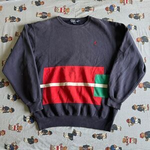 Vintage 90s Polo Ralph Lauren Stadium 1992 Sweatshirt Size Medium